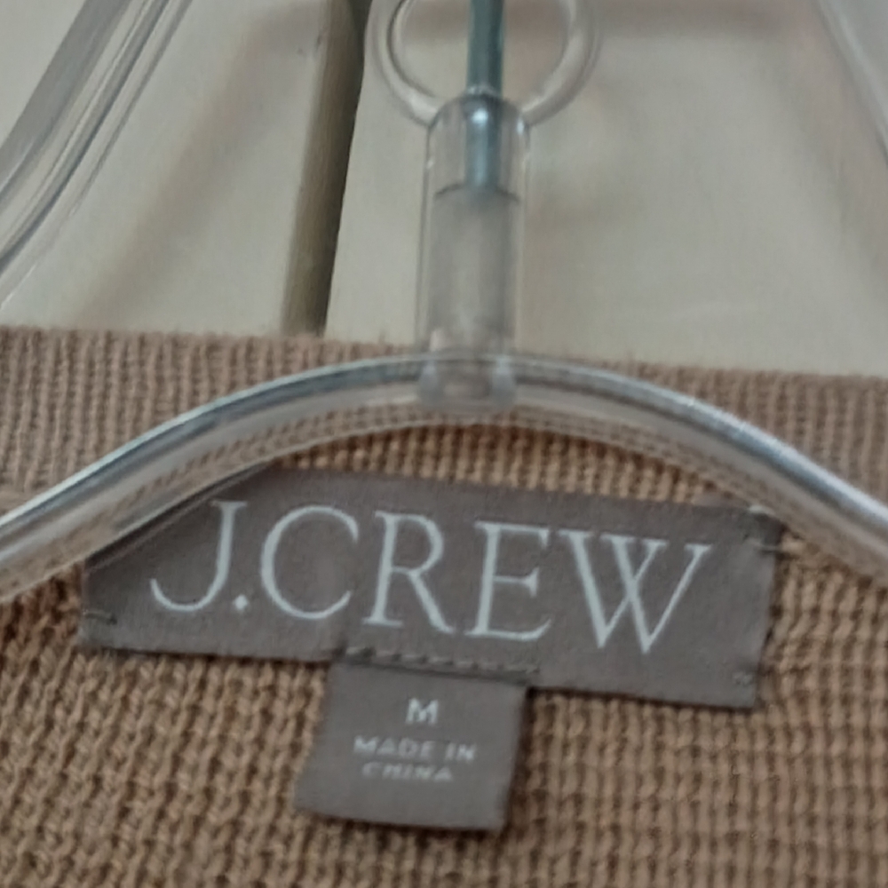 J. Crew  Patch-Pocket Cardigan Sweater - Beige .New no Tag.Pit To Pit 23 - Picture 6 of 10